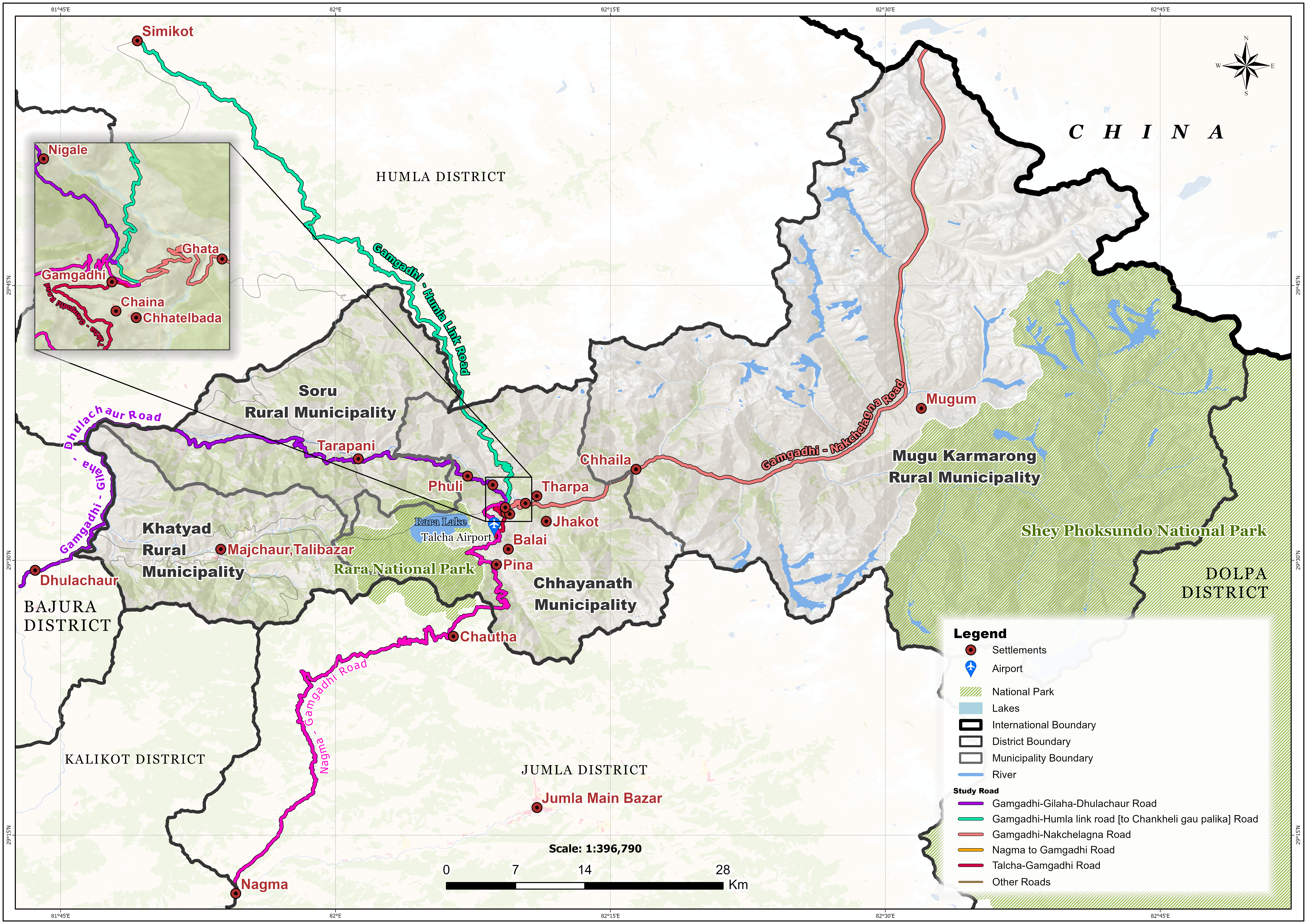 Spatial Data Preparation and Mapping for Road Networks and POIs